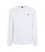 Mens Drick 194 Logo Cotton Sweatshirt White Hugo-2