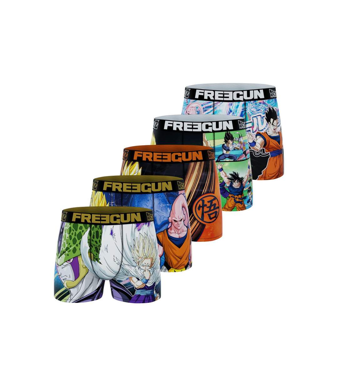 Lot de 5 boxers homme Dragon Ball Z Freegun