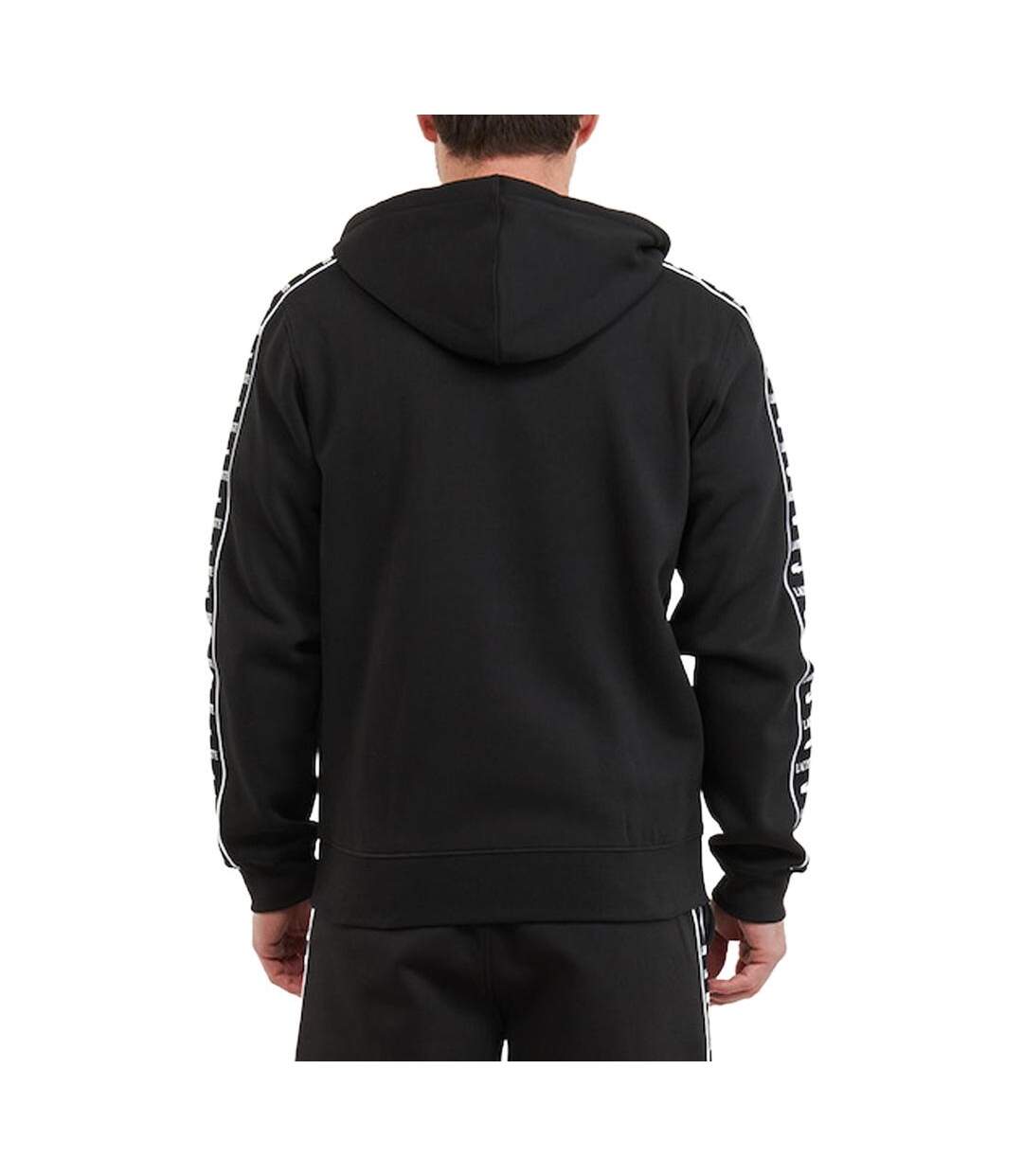 Sweat zippé noir homme lacoste sh7457-2