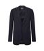 Mens Lapel Single-breasted Blazer Black Boss-1
