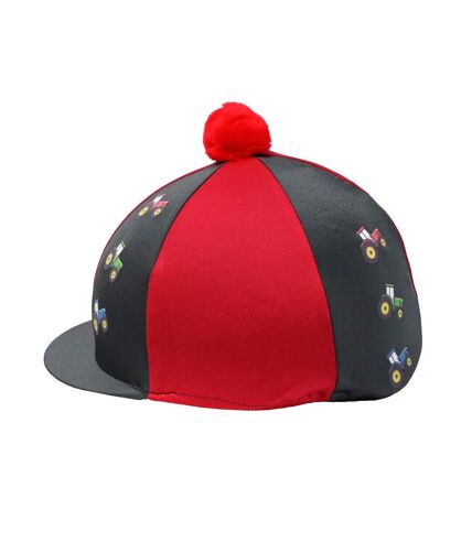 Little Knight Tractor Collection Hat Cover (Charcoal Grey/Red)