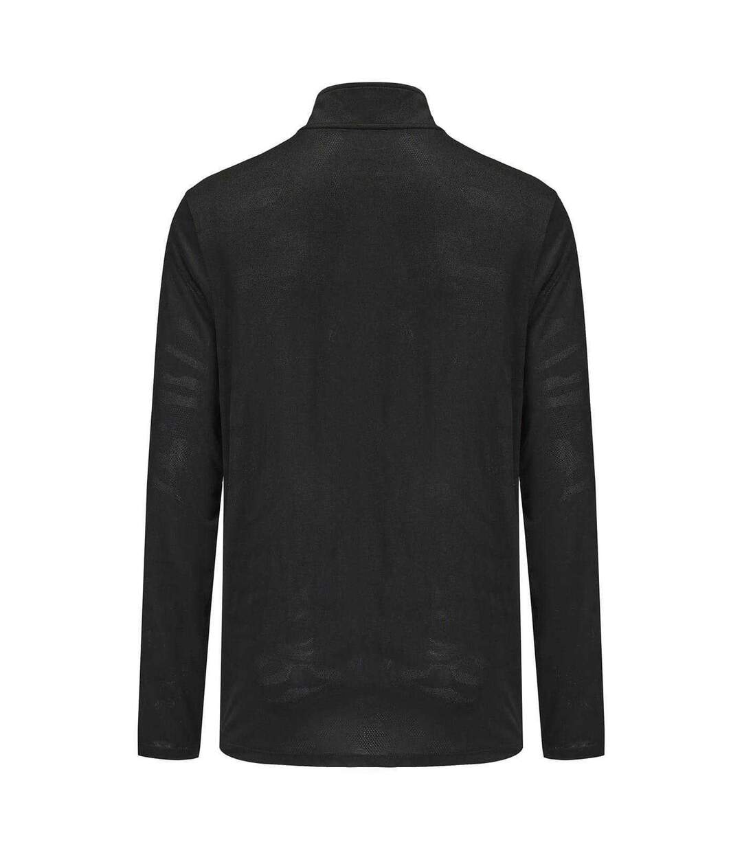 Mens Mock Neck Regular Long-sleeved Top Black Everlast-2