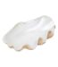 Coupelle Déco en Résine Océane 36cm Blanc-1