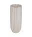 Vase en Céramique Strié Fernan 36,5cm Blanc-1