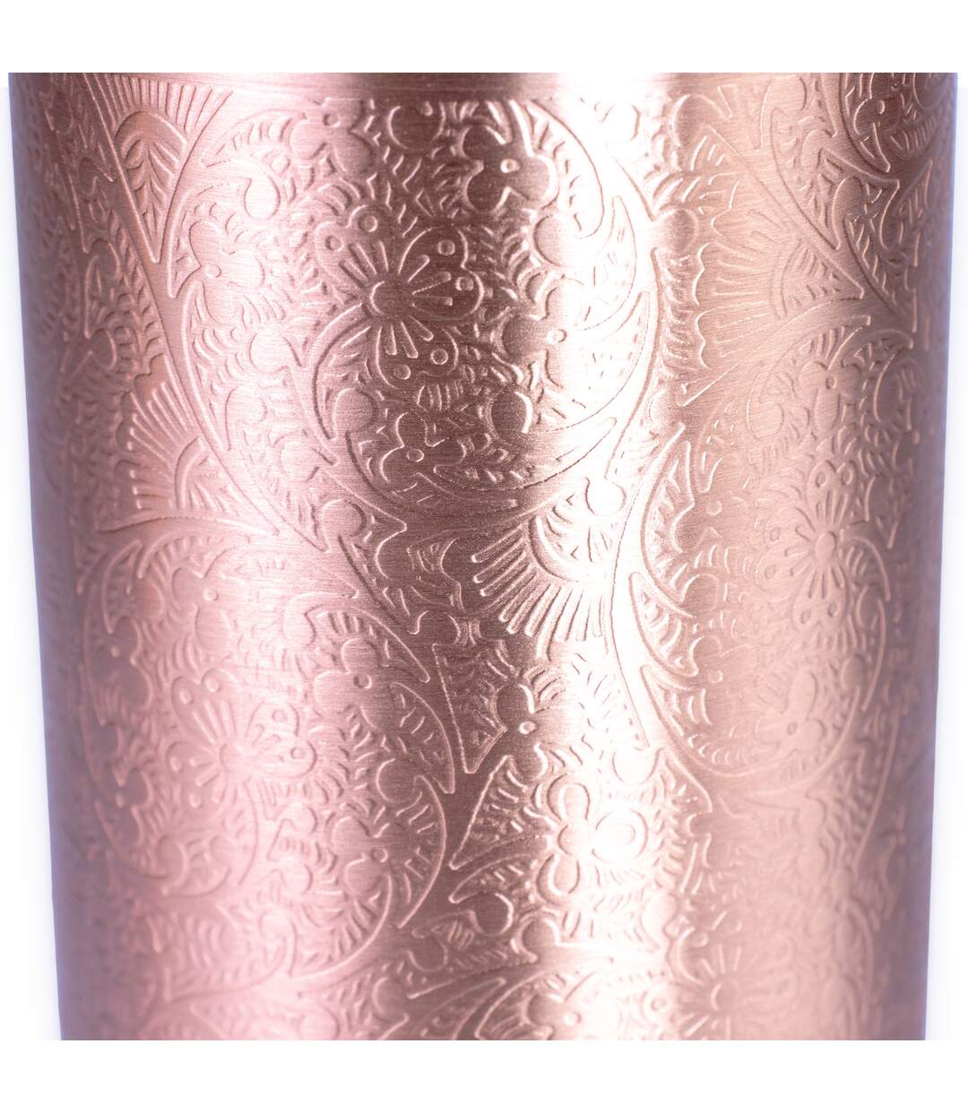 Flower copper 0.8l water bottle one size copper Yoga-Mad-3