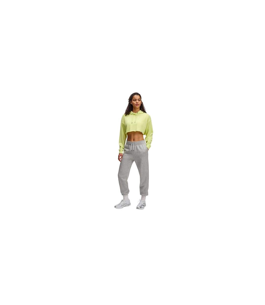 Sweat À Capuche Icon Terry Femme Jaune Under Armour-1