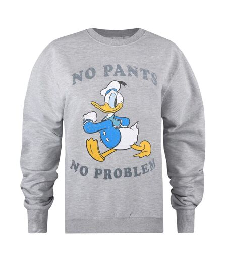 Disney - Sweat NO PANTS NO PROBLEM - Femme (Gris) - UTTV1215