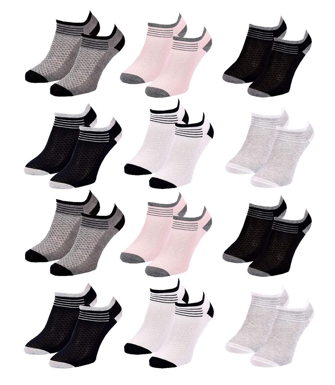 Chaussettes Femme SNEAKER SERGIO TACCHINI Pack de 12 Paires 2548-2