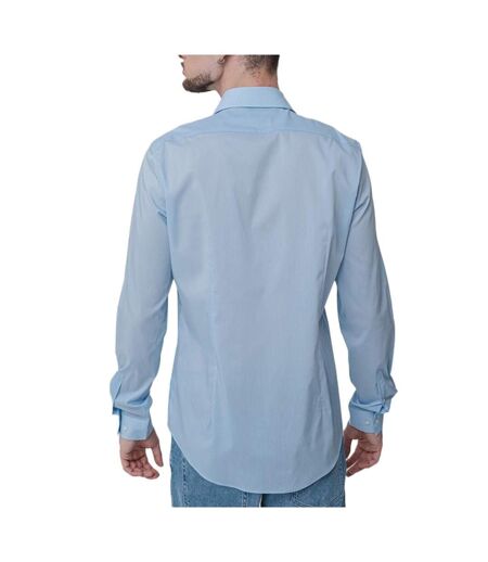 Chemise bleu homme calvin klein jeans lyocell solid - 38