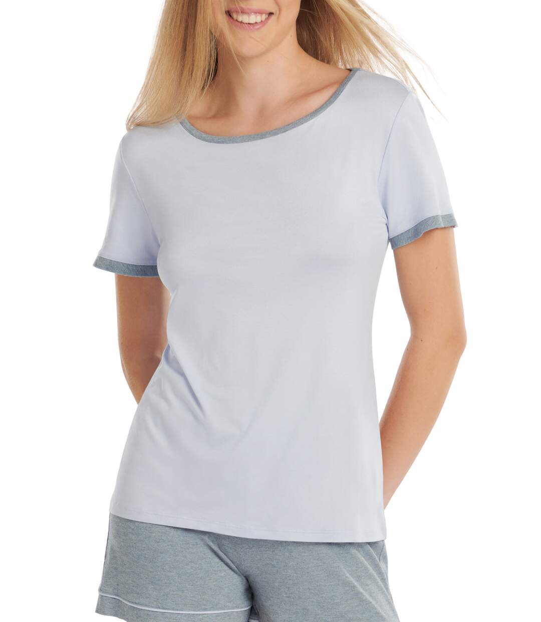 Haut pyjama t-shirt manches courtes Laura Lisca-1