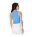 Womens/ladies Fitted Vest Top Blue Be You-3