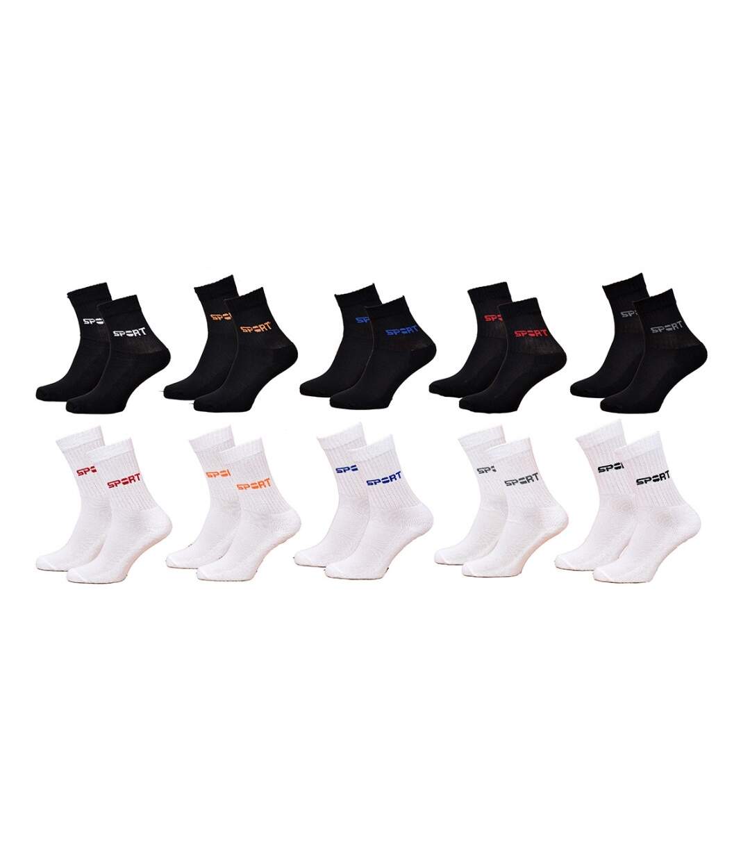 Chaussettes homme KINDY en Coton -Assortiment modèles photos selon arrivages- - Pack de 10-1