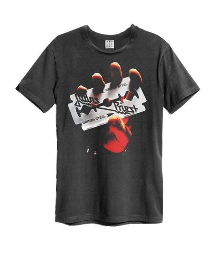 T-shirt british steel adulte charbon Amplified