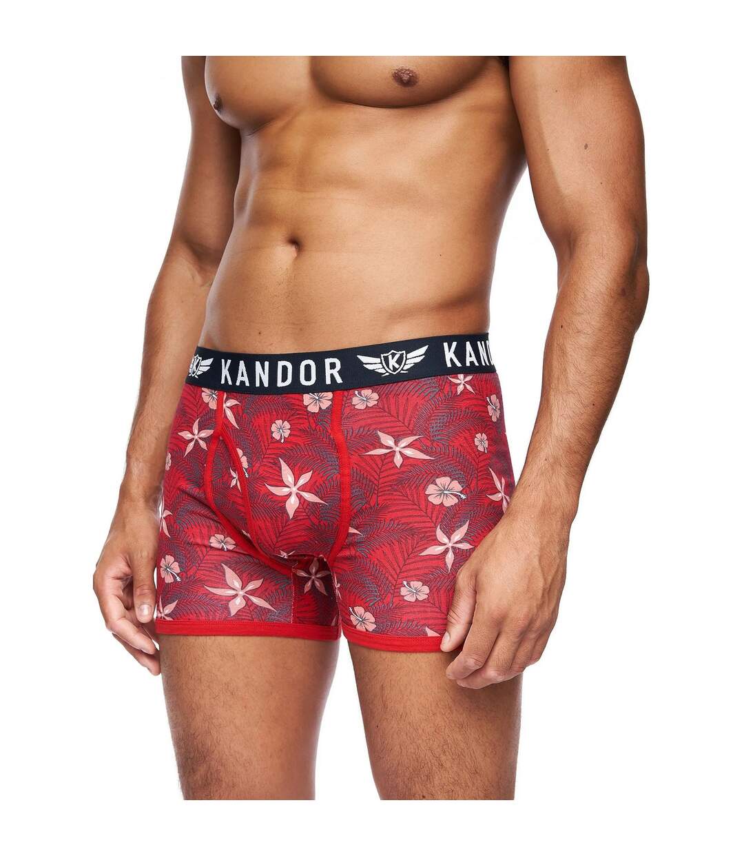 Boxers florid homme rouge Kandor