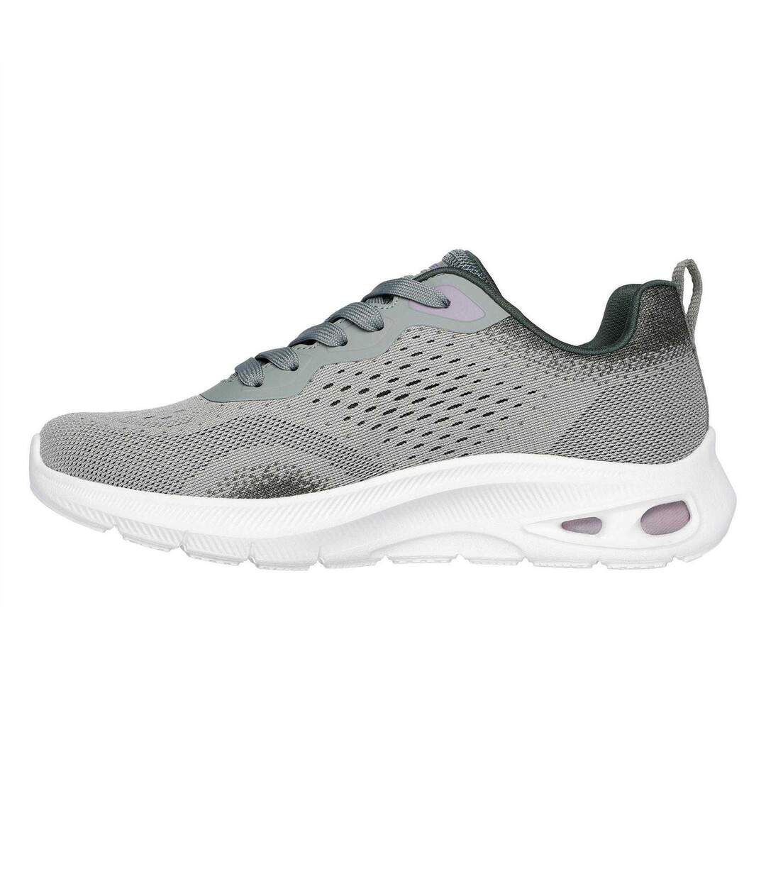 Womens/ladies Bobs Trainers Slate Skechers-2