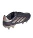 Mens Elite Leather Soft Ground Football Boots Black Silver Adidas-2