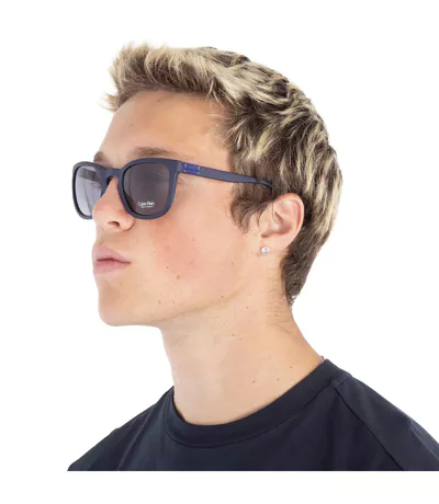 Lunettes De Soleil Motif/style Fumée Homme Taille Unique Bleu Marine Calvin Klein