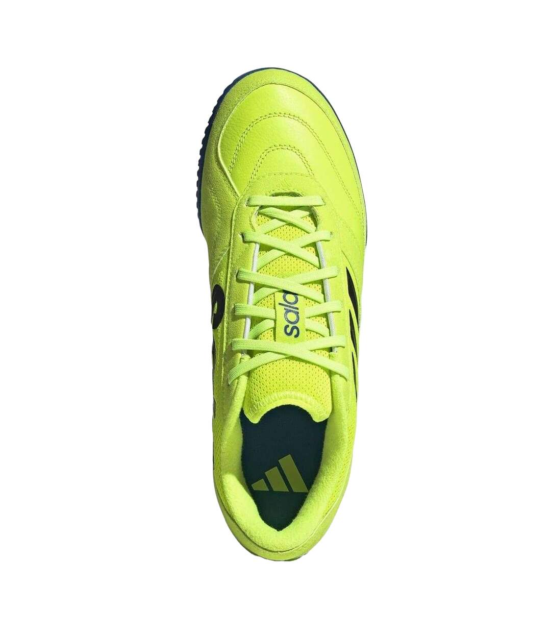 Mens Sala Leather Futsal Football Boots Lemon Blue Adidas-4