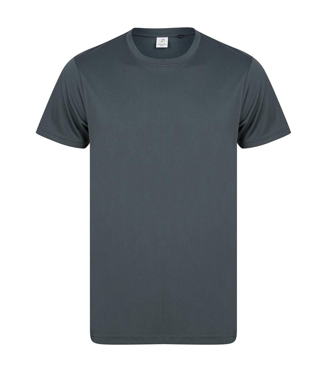 Mens performance recycled t-shirt charcoal Tombo