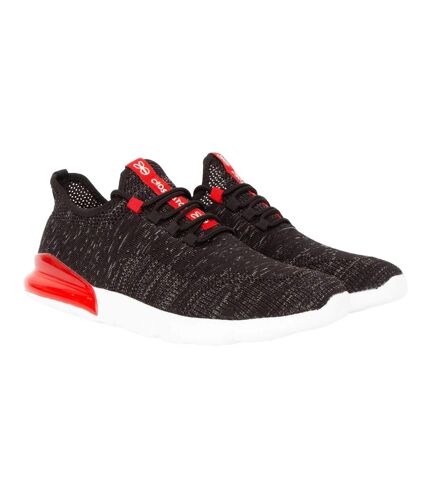 Baskets smitlay mve homme noir / rouge Crosshatch