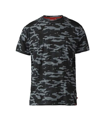 D555 Mens Gaston Camouflage Short-Sleeved T-Shirt (Storm Gray Camo) - UTDC264