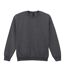 Sweat Uni Col Ras-du-cou Heavy Blend Adulte Gris Foncé Chiné Gildan-1