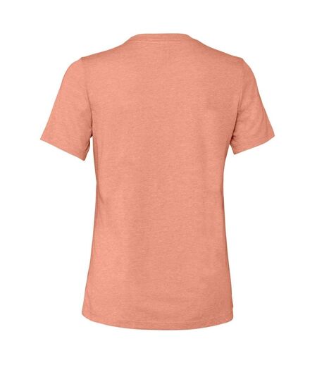 Bella + Canvas Womens/Ladies CVC Relaxed Fit T-Shirt (Heather Sunset)
