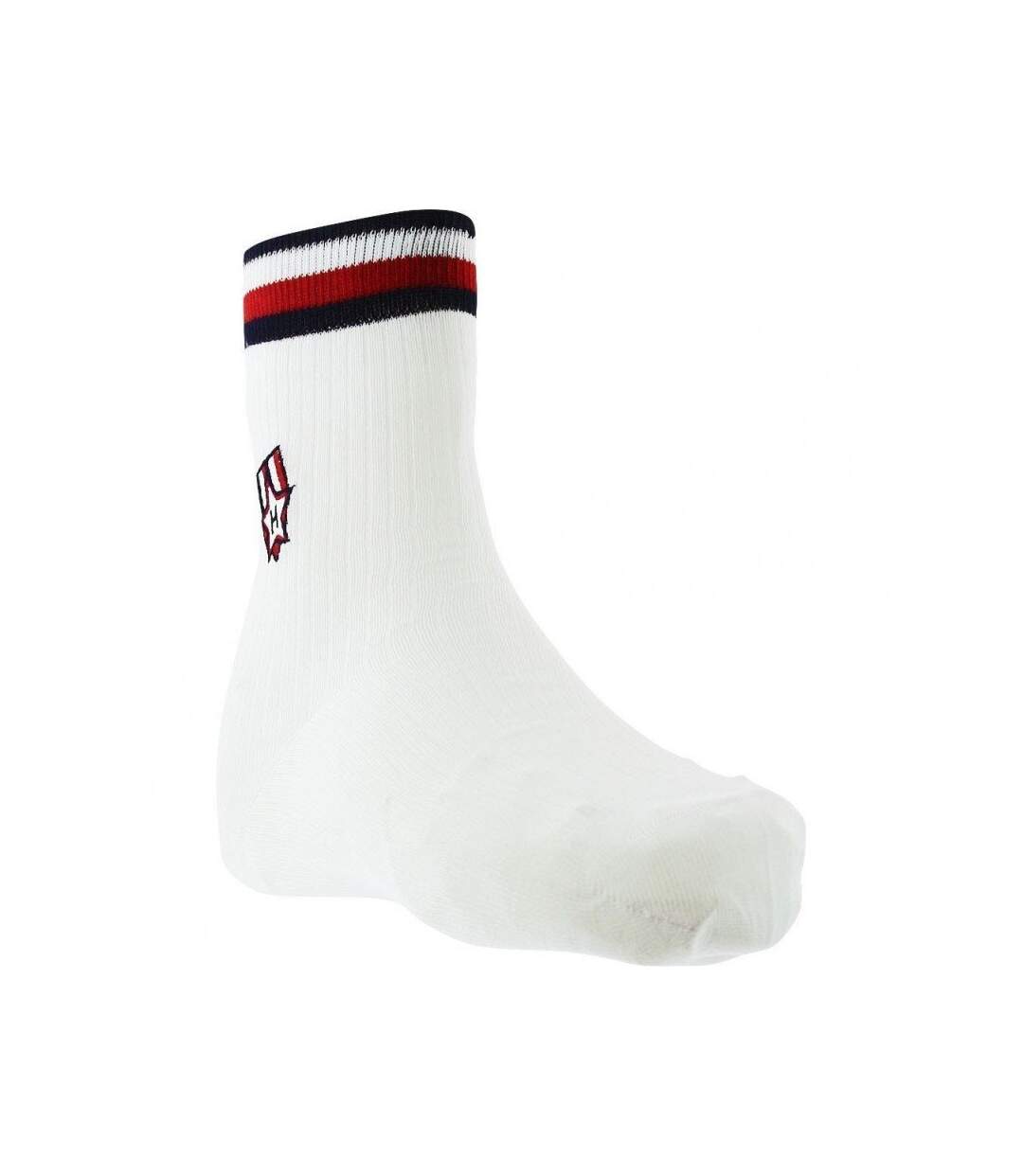 TOMMY HILFIGER Chaussettes Femme Coton LOVEPATCHES Blanc-1