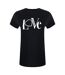 Womens/ladies Cotton T-shirt Black Love Moschino-1