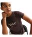 Womens/ladies Cropped T-shirt Brown Nike-4