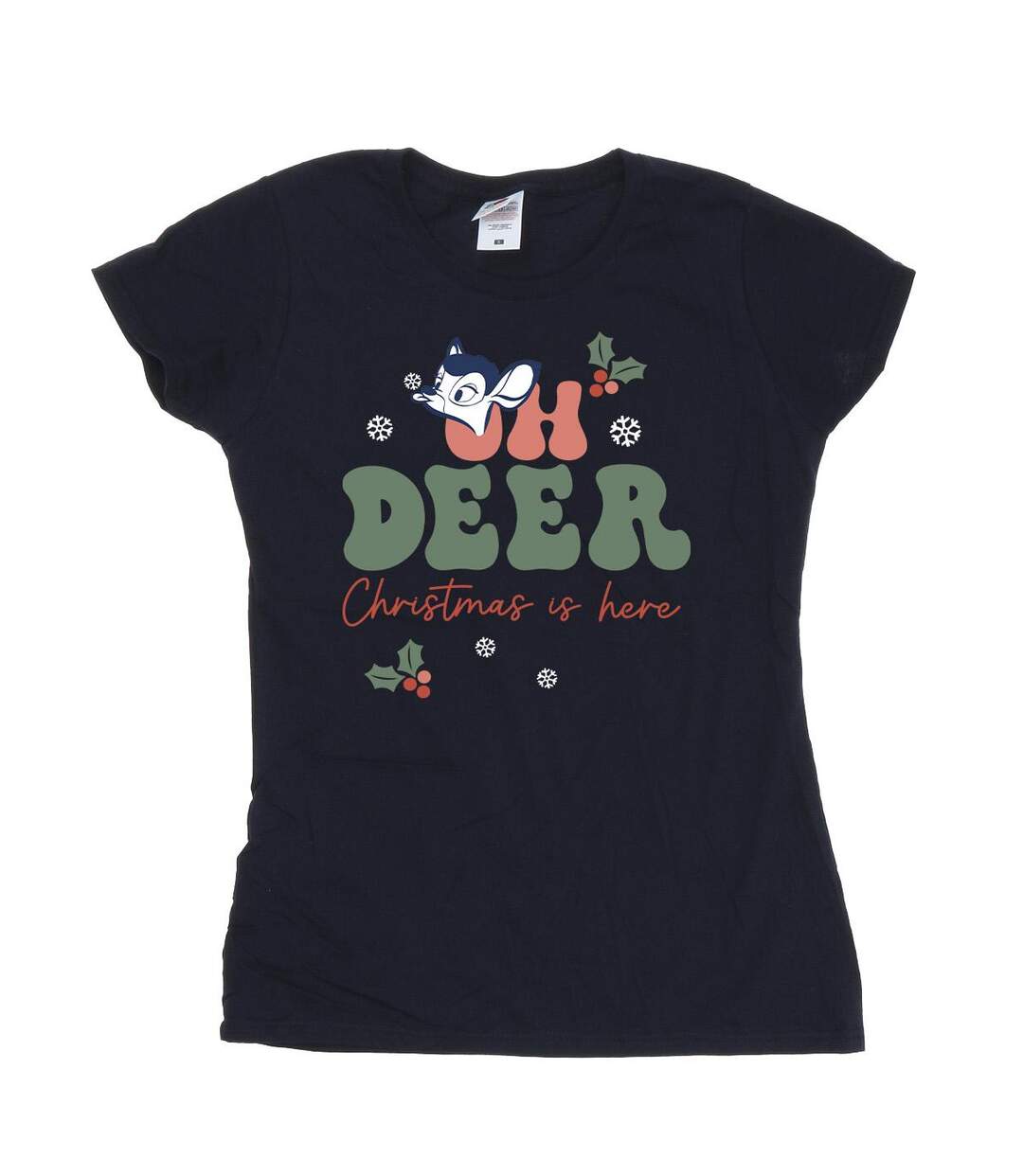 Disney T-shirt en coton Femmes/Dames Bambi Oh Deer (Bleu marine) - UTBI10279-1