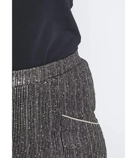 Jupe-pantalon taille élastiquée en maille
