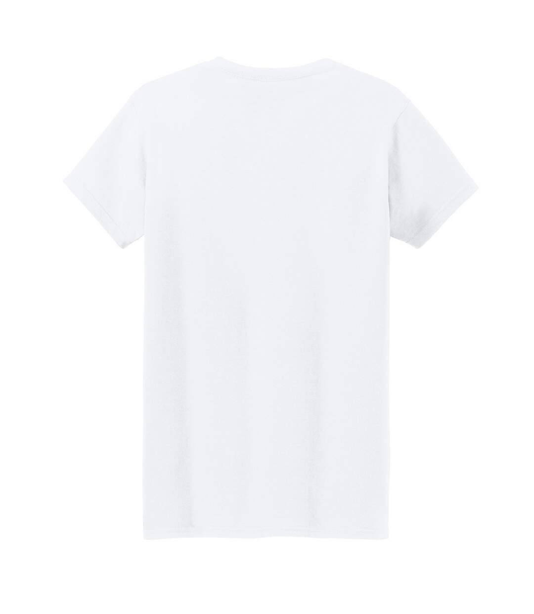 Womens/ladies Heavy Cotton T-shirt White Gildan-3