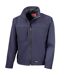 Result Mens Softshell Premium 3 Layer Performance Jacket (Waterproof, Windproof & Breathable) (Navy Blue) - UTBC2046