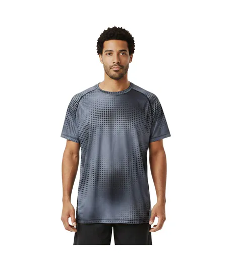 T-shirt Manches Courtes Motif/style Imprimé Intégral Homme Noir Camouflage Newline
