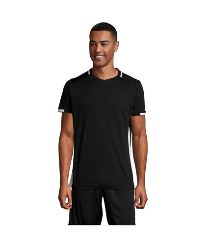 SOLS Classico- T-shirt de football - Homme (Noir/Blanc) - UTPC2787