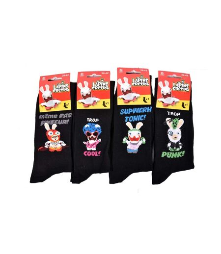 Chaussettes Lapins Crétins - Pack de 4