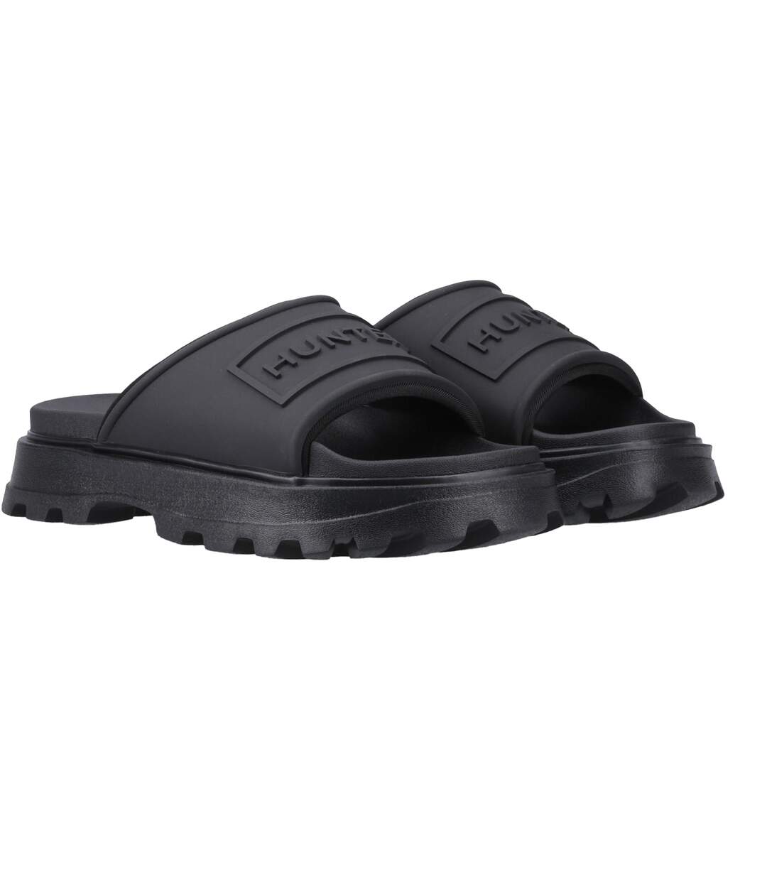 Claquettes Stacked Adulte Noir Hunter-1