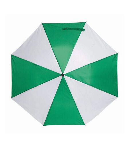 Parapluie De Poche 32 Cm X 85 Cm Vert Blanc L-Merch