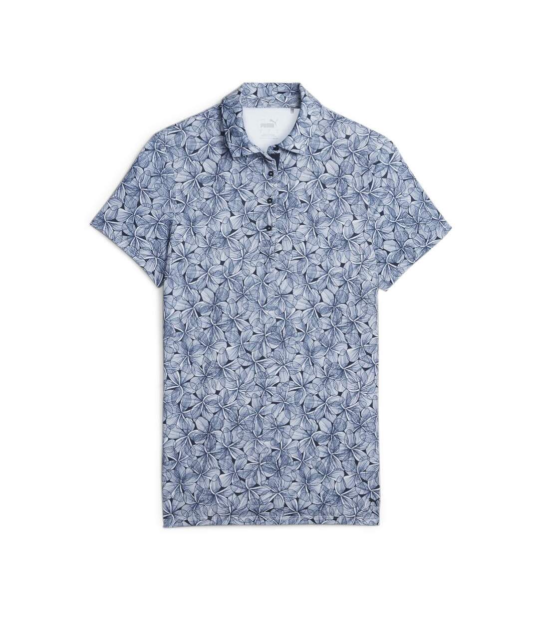 Polo à Motifs Marine Femme Puma Plumeria - M-1