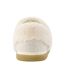 Womens/ladies Oslo Herringbone Faux Fur Lined Slippers Natural Toms-2