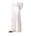Womens/ladies Straight Leg Jogging Bottoms Cream Gym King-1