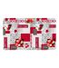 Tapis Déco Imprimé Fraisia 45x75cm Rouge-1