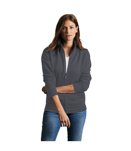 Russell Womens/Ladies Authentic Sweat Jacket (Convoy Grey) - UTBC4656