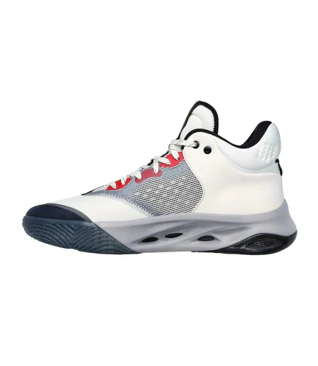 Mens Mesh Skateboarding Skate Shoes White Grey Skechers