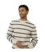 Sweat Manches Longues Motif/style Rayé Homme Écru Bleu Marine Brave Soul-4