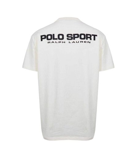 Mens Back Print T-shirt Cream Ralph Lauren