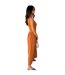 Robe Mi-longue Vacances Femme Rouge Pastel AX Paris-4