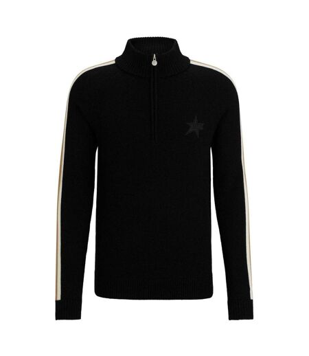 Mens Regular Raglan Jumper Black Boss