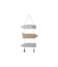 Pancarte Murale Polaire 30cm Argent & Naturel-1